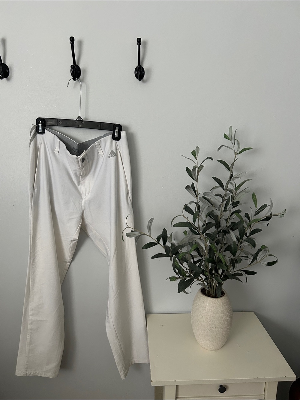 adidas Men’s White Chino Pants